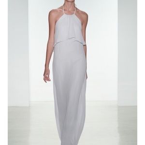 Bridesmaid dress, long nude